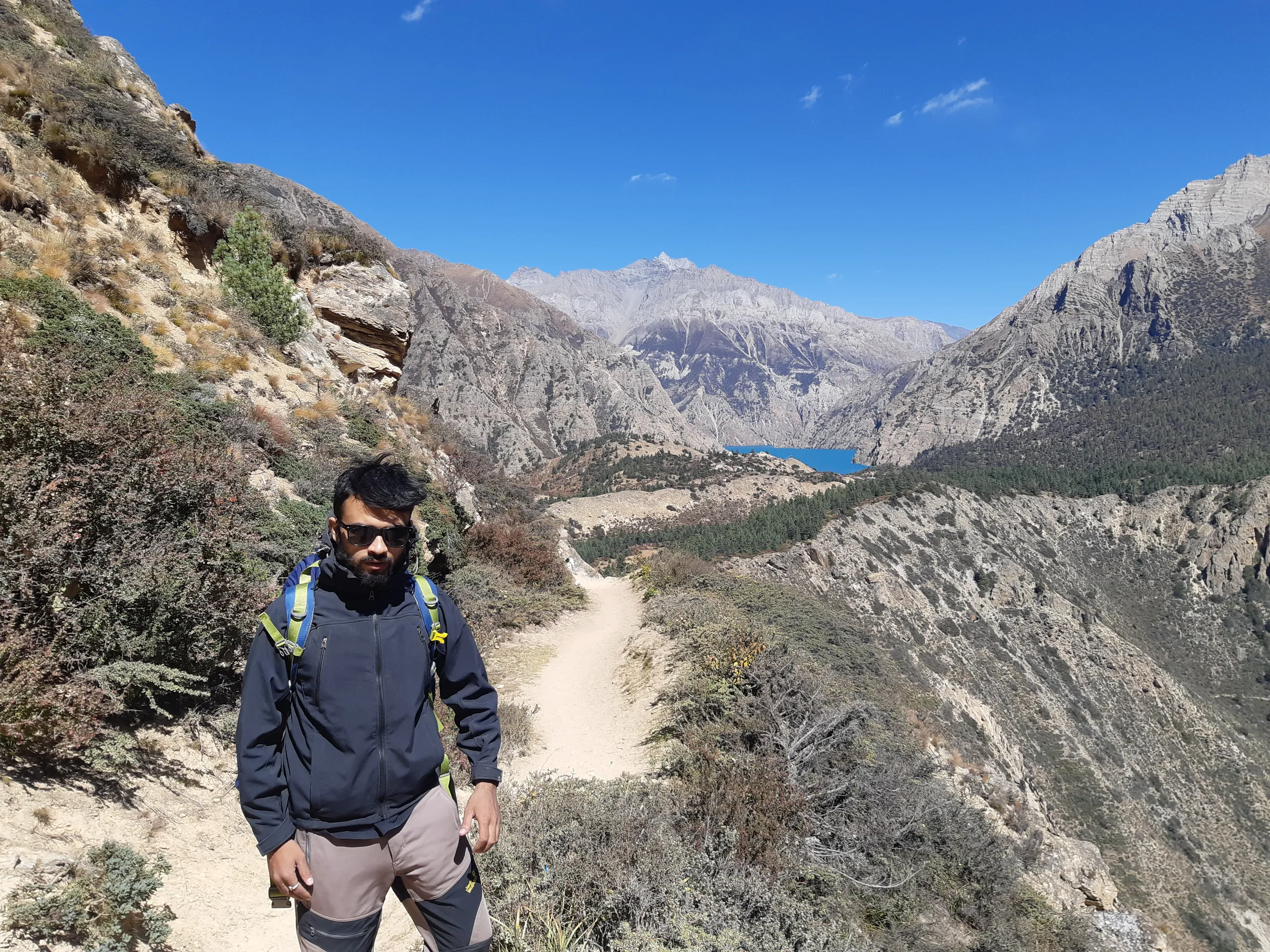 Morning mist over Phoksundo Lake Nepal