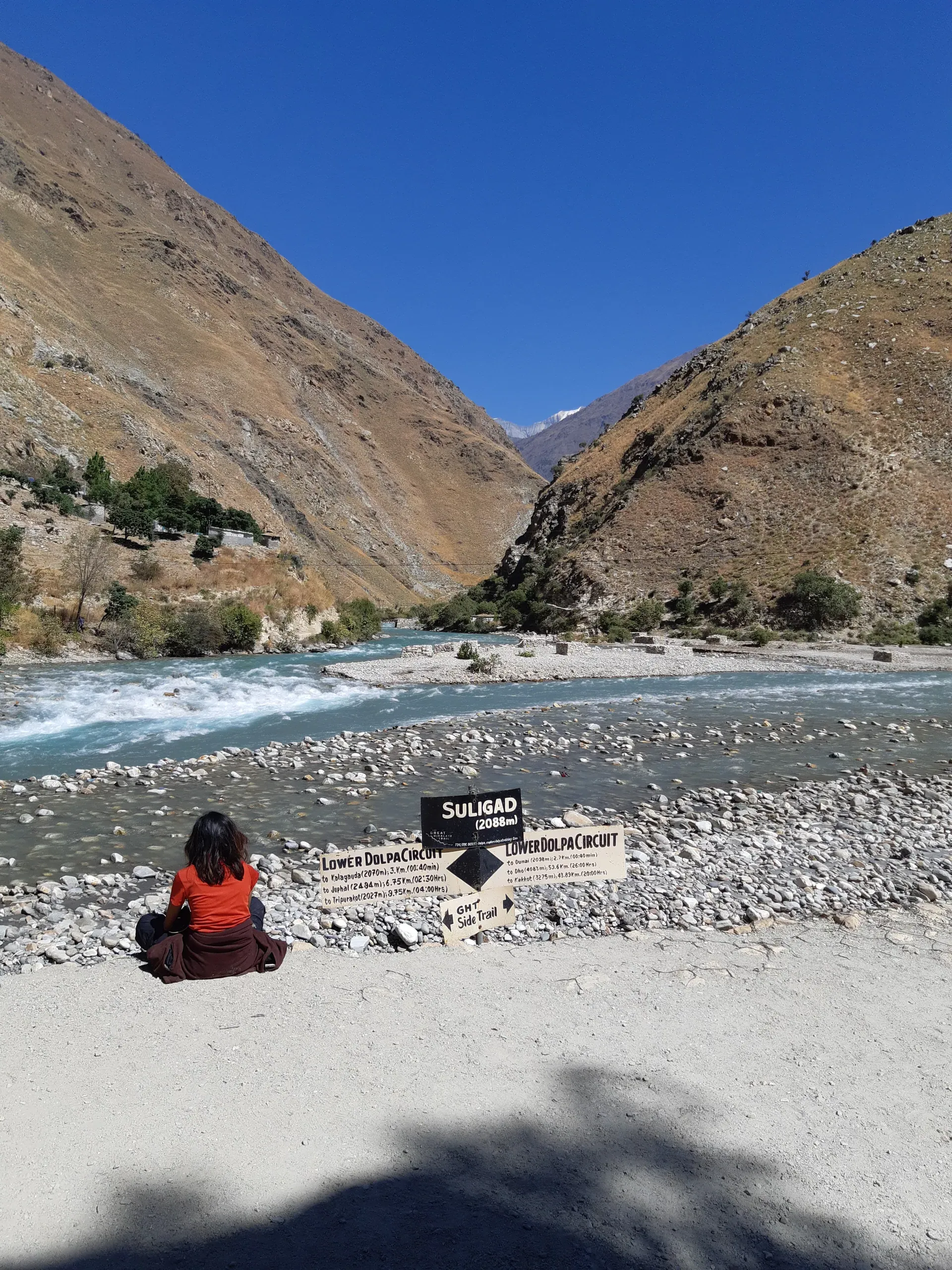 Arid landscape Dolpo Tibetan plateau comparison